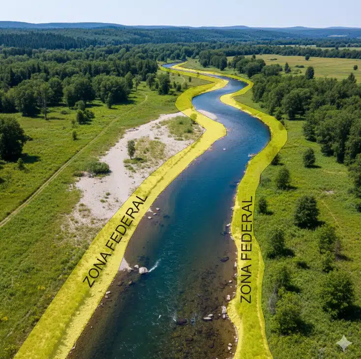 Venta de terrenos con río en México – delimitación de Zona Federal